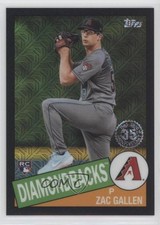 2020 Update Silver Pack 1985 Topps Chrome Baseball Black 156/199 Zac Gallen 0ly5