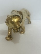 Show peace, heavy  brass JAGUAR.  statue decoration for the home and shop and