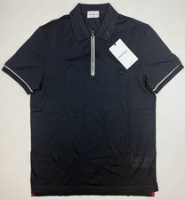 Salvatore Ferragamo Men  s Polo Shirt Navy Blue Size M New With Tags MSRP 390