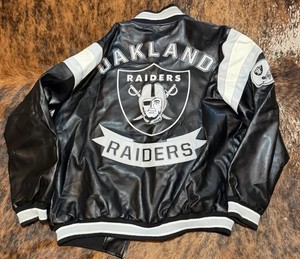 Leather Oakland Raiders Jacket | eBay