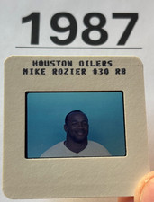 MIKE ROZIER 1987 NFL Transparency TV MEDIA SLIDE HOUSTON OILERS 2nd Year