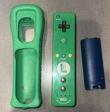 Nintendo Wii Remote Luigi Motion Plus Wii U OEM Controller Good Working