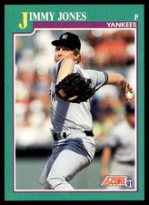 1991 Score Jimmy Jones New York Yankees #583
