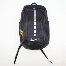 Nike Elite Pro Basketball Backpack Black Silver Gold Logo Hoops Team Bag