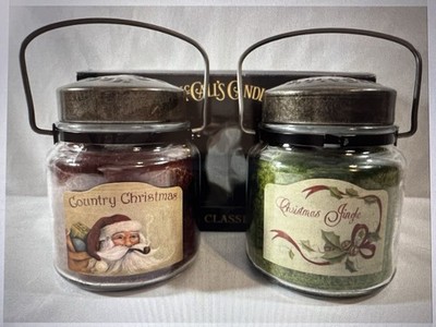 2 Pack McCall's Candles Country Christmas & Christmas Jingle 16oz Classic New