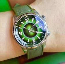 2022 Jaeger-LeCoultre Polaris Date Stainless Green Dial 42mm Q906863J Full Set