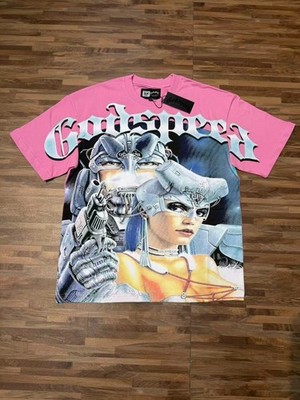 Summer NEW Godspeed Iron Armor Anime Characters printing Tee Mens T-shirt
