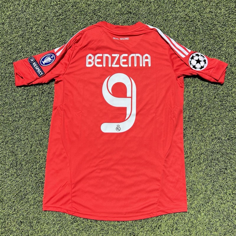 Real Madrid 2011/12 UCL 3rd Kit Karim Benzema #9 Men’s L/M
