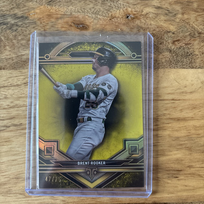 2024 Topps Triple Threads Brent Rooker Oakland A s Citrine Parallel /75