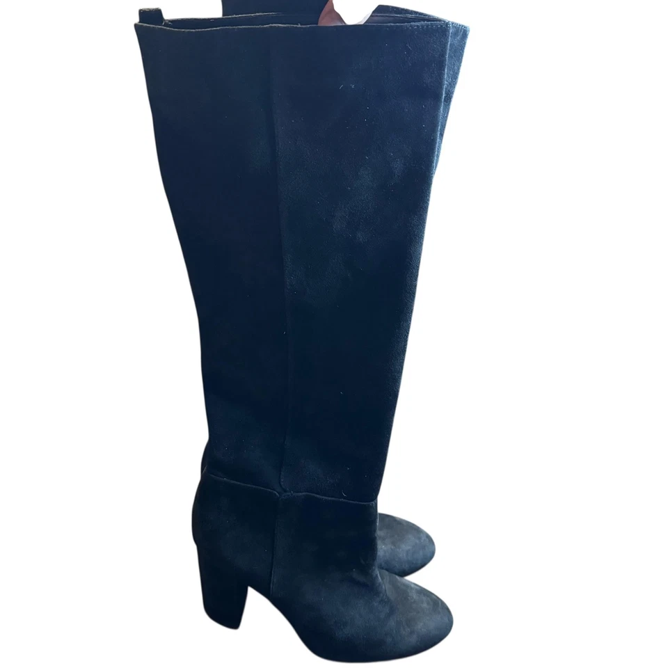 Sam Edelman Boots Womens Size 9.5 Black Suede Caprice Knee High Tall Block Heel - Image 4 of 4