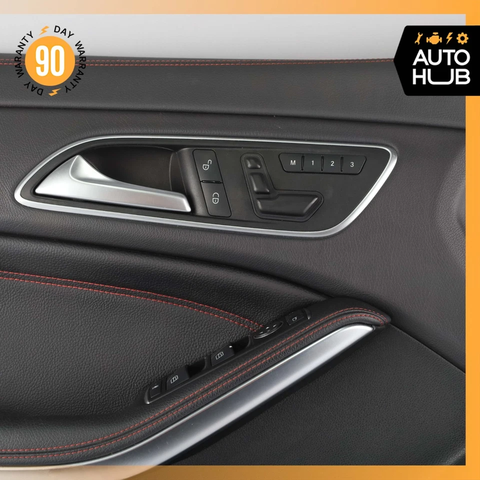 Panel de puerta delantero izquierdo del lado del conductor 14-19 Mercedes W117 CLA45 AMG CLA250 FABRICANTE DE EQUIPOS ORIGINALES Foto 4 de 4