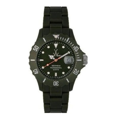 ToyWatch Fluo Collection Unisex Green Dial Quartz Watch FL37HG