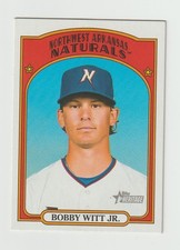 2021 Topps Heritage Minor League Bobby Witt Jr. Rookie RC Card SP #207