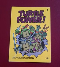 1989 Topps Teenage Mutant Ninja Turtles Series 1 Sticker #8 Turtle Power
