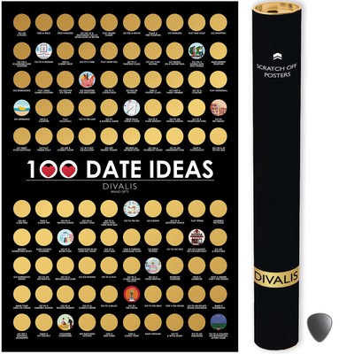 100 Dates Scratch off Bucket List - Scratching off Adventure Couple - Things to