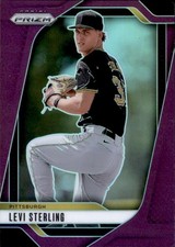 2025 Panini Prizm #279 Levi Sterling Purple Prizms #/149