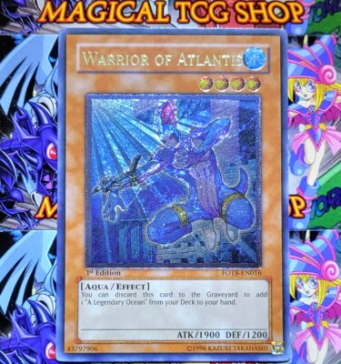 Atlantis トレカセット Yugioh Warrior of Atlantis FOTB-EN016 1st Edition Ultimate Rare