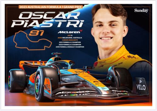 F1 Mclaren Oscar PIASTRI team driver POSTER,CHEAPEST-formula 1,Motor racing,cars