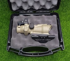 Trijicon ACOG 4x32 ECOS FDE Scope Red Crosshair w/ 3.25 MOA RMR - TA31-D-100553