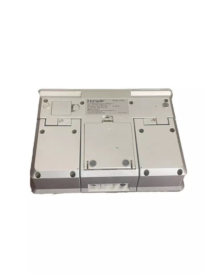 iHome2go Model iH26S Portable Alarm Clock iPod Dock/Player Only • Tested-Works - Image 3 of 4