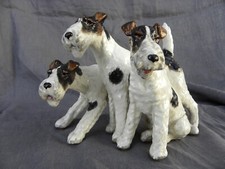 CANI CACCIA SETTER BRACCHI SEGUGI GOLDSCHEIDER porcellana ceramica cm 20x20x18