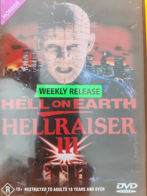 Hellraiser III-Hell on Earth (DVD, 1992) , R18+ , Region 4 FREE POSTAGE !!!