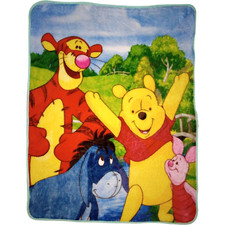 Disney Winnie The Pooh Plush Blanket Sherpa SL Home Fashions Piglet Tigger