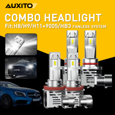 9005 H11 4-Side LED Headlight Kit For Toyota Camry 2011 Hi//Low Beam Bulbs 4X