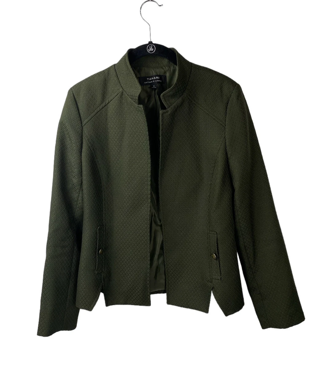 Tahari clearance green jacket