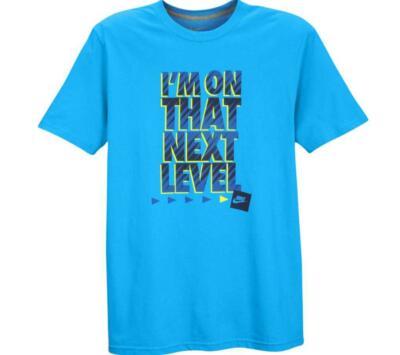 Nike ''I'm On That Next Level'' T-Shirt Dynamic Blue Men's Medium BNWT