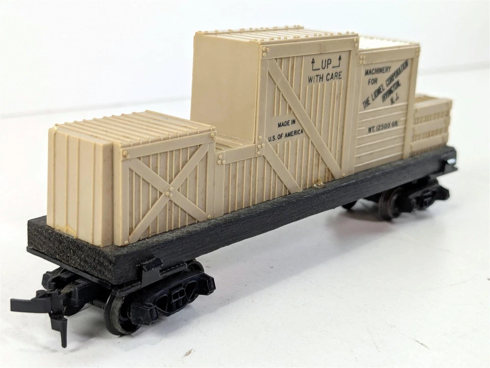 Lionel Custom Machinery Crate Load Irvington NJ Flat Car HO Scale - Image 3 of 4