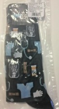 Men's Medical Icons Socks Hot Sox Size 10-13 Nurse Doctor EMT Radiology Sealed