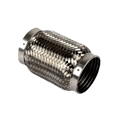 Arlows Edelstahl Flexrohr 3''/ 76,1mm Länge 150mm mit Interlock / V2A