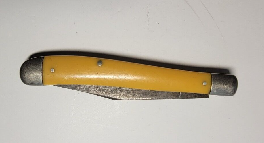 KABAR Vintage 1 blade folding knife yellow kabar eBay