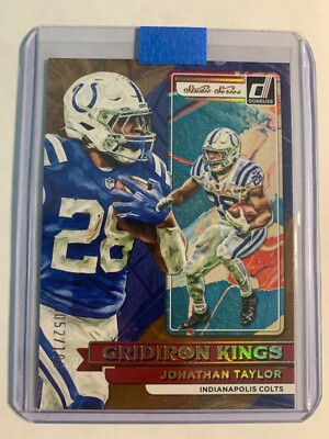 2022 Panini Donruss Gridiron Kings Studio Series #D /100 Jonathan Taylor #GK4
