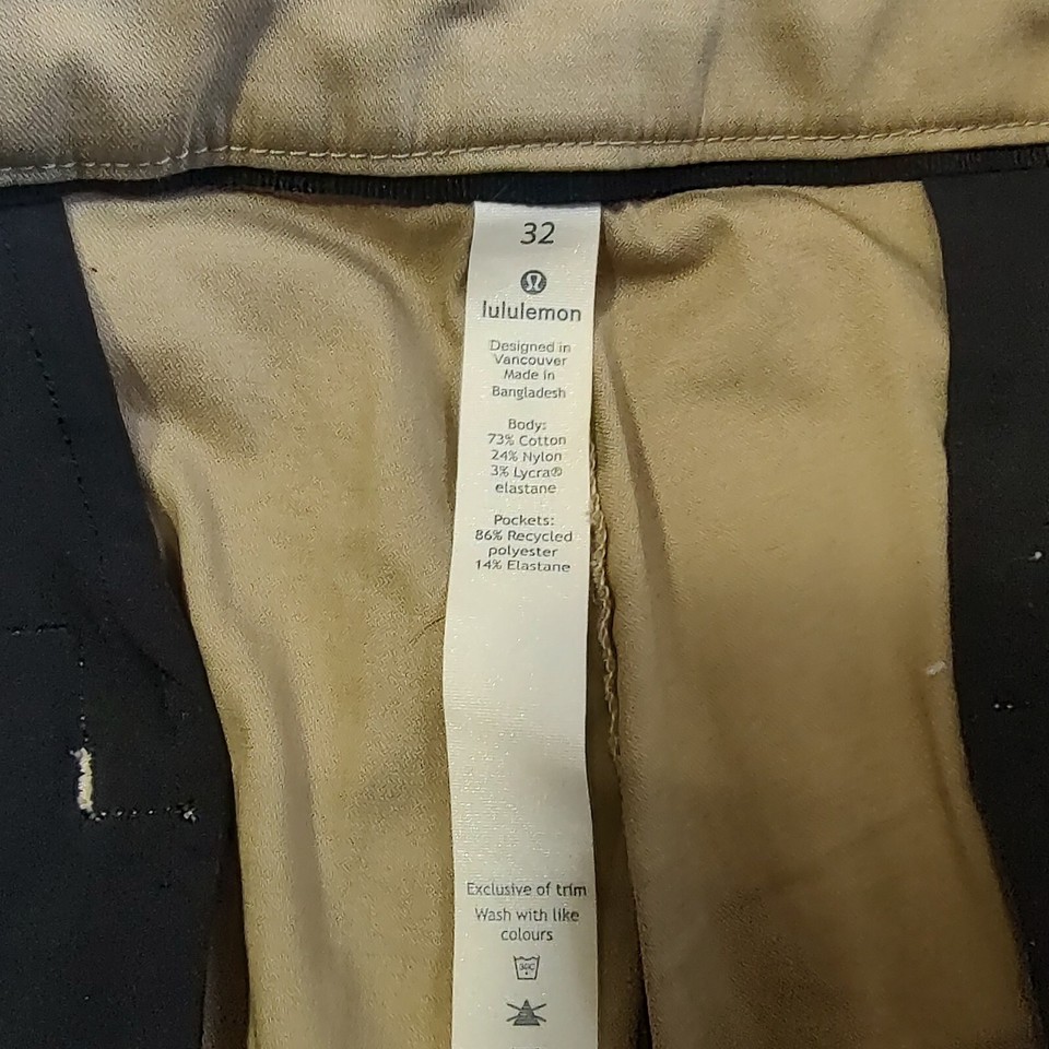 Lululemon Commission Pants Mens 32x21 Tan Beige Leisure Performance