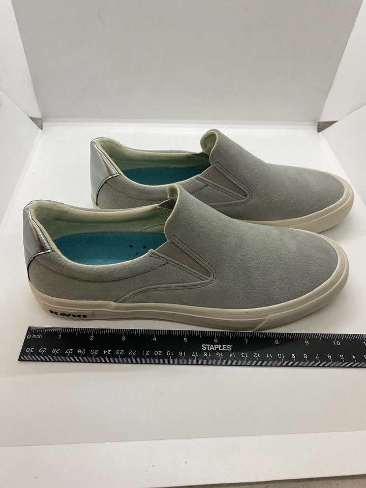 Zapatillas deportivas SeaVees Hawthorne clásicas de gamuza gris para mujer talla US 10 Foto 4 de 4