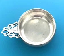 GENUINE Sterling Silver Porridge Bowl w Handle Engraved 30.8g Vtg Lullaby 925