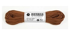 Parachute Cord FALLSCHIRMLEINE 100 FOOT Army Seil ca. 30 Meter CHOCOLATE BROWN