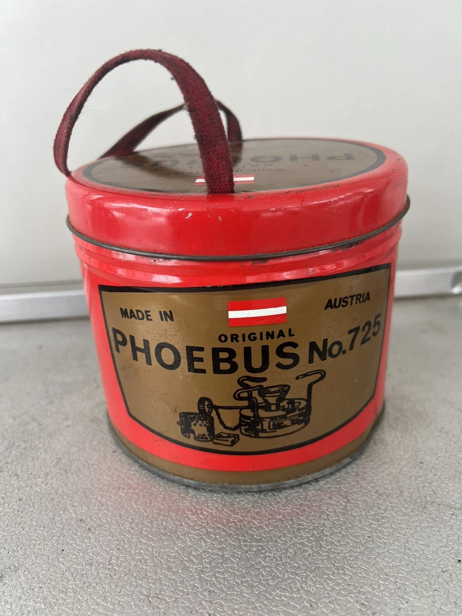 Phoebus Single Burner Stove No. 725 Camping Hiking Made in Austria