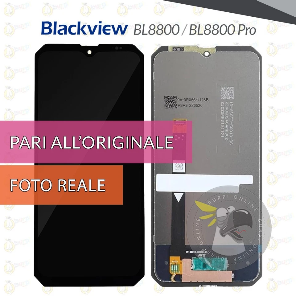 DISPLAY BLACKVIEW BL8800 / BL8800 PRO VETRO LCD TOUCH SCHERMO PARI A ORIGINALE