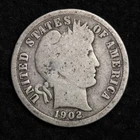 1902-S Silver Barber Dime GOOD FREE SHIPPING