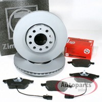Zimmermann Bremsen Set Ø 288 Mm BeläGe Vorne FüR VW Golf III Passat 35I