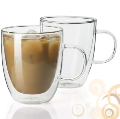Homvare Mug Suitable for Both Hot and Cold Beverage 2 Pack