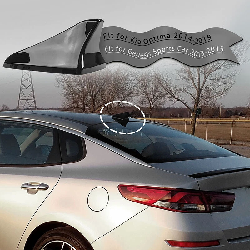 Cubierta de antena de techo con aleta de tiburón FM/AM negro ébano Genesis Coupe 2015~17 Foto 3 de 4