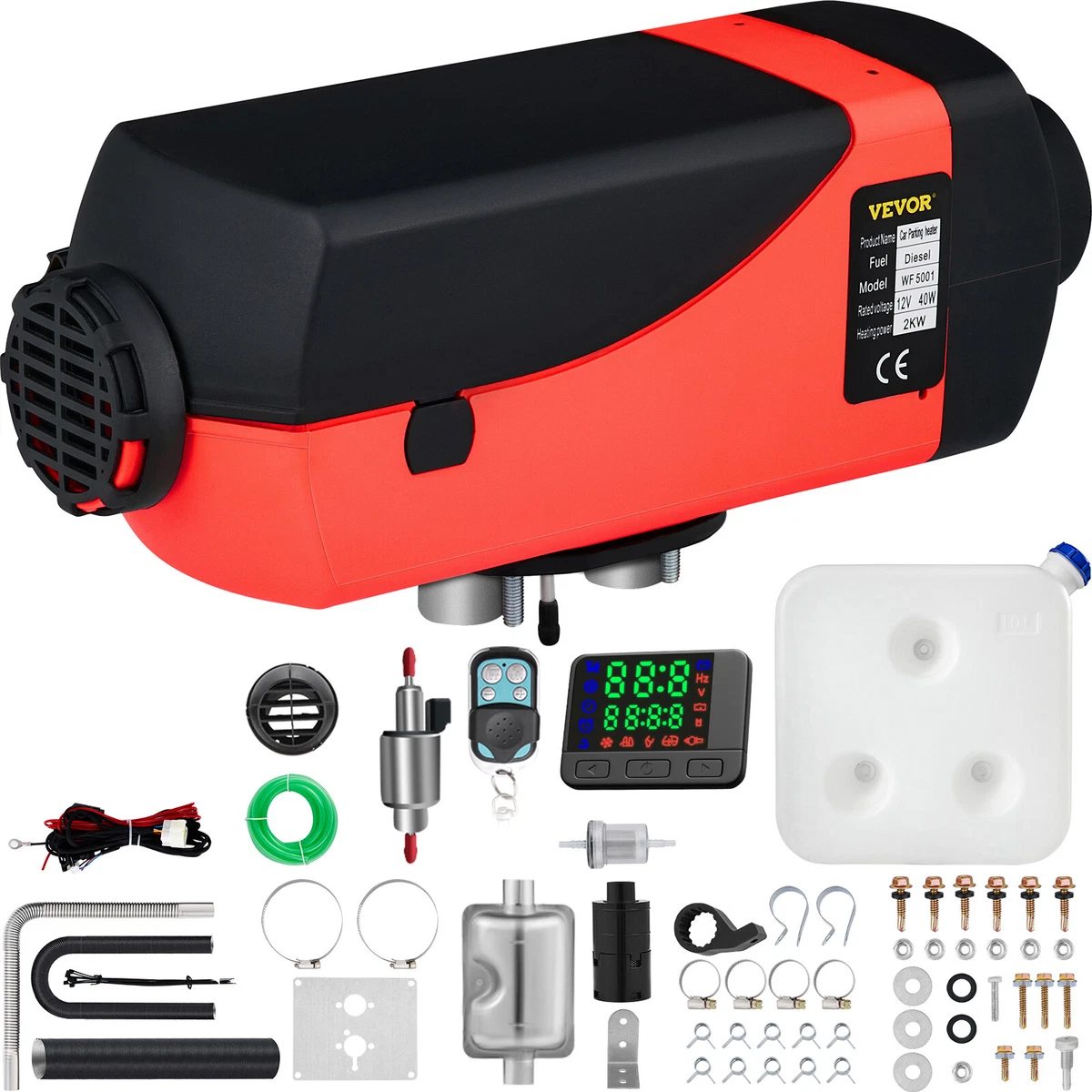 2KW Diesel Air Heater 12V LCD Thermostat Quiet 2000W For Trucks Boat Car  Trailer 865472411057 | eBay