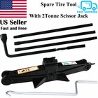 For 00-2015 Silverado Suburban Sierra Yukon XL Spare Tire Tool Kit+Scissor Jack