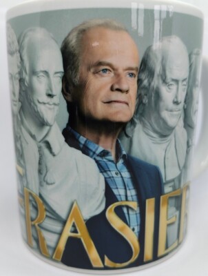 Frasier Crane MUG Kelsey Grammer Niles Daphne Martin Eddie Bulldog #1 Sitcom 