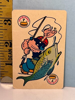 Vintage Ed-U-Cards Popeye Sailorman #7 Hamburger replacement card