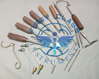 Bone Chisel Wire Passer Drill Guides Screw Driver Surgical Orthopedic 20 Pcs